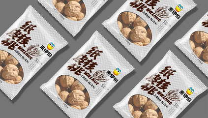 【厦门包装设计】来伊份纸皮核桃 包装设计